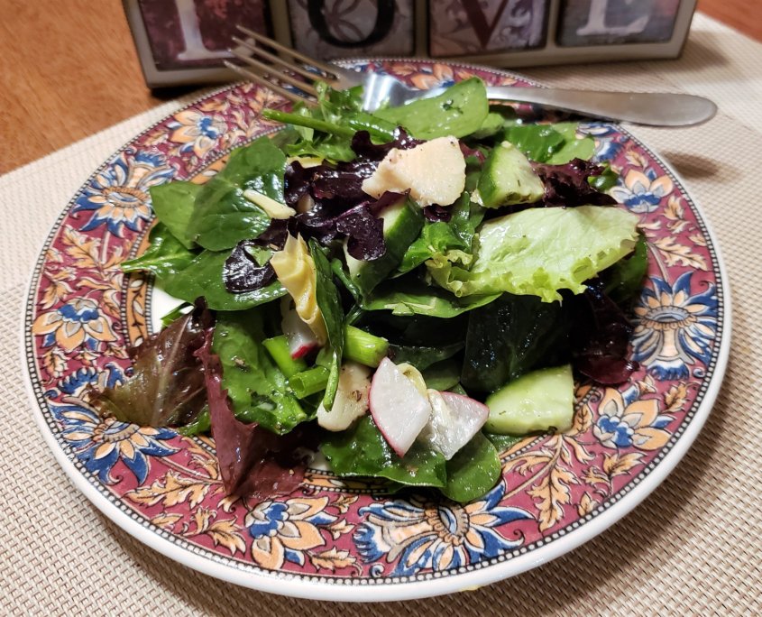 Italian Salad with Arichoke Dressing