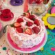 Dreamy Strawberry Rhurbarb Cake